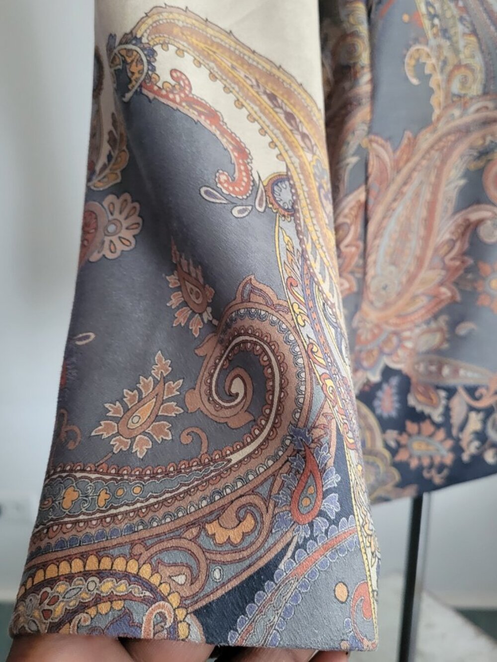 GRAVER by Susan Graver – Paisley Print Shawl-Collar Jacket | Women’s Medium - Picture 14 of 16